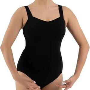 Capezio womens Classic Pinch-front Princess Tank Leotard Shirt, Black, X-Small
